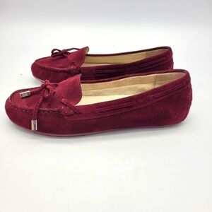 Michael Kors Shoes Women 6.5 Daisy Mocs Suede Maroon